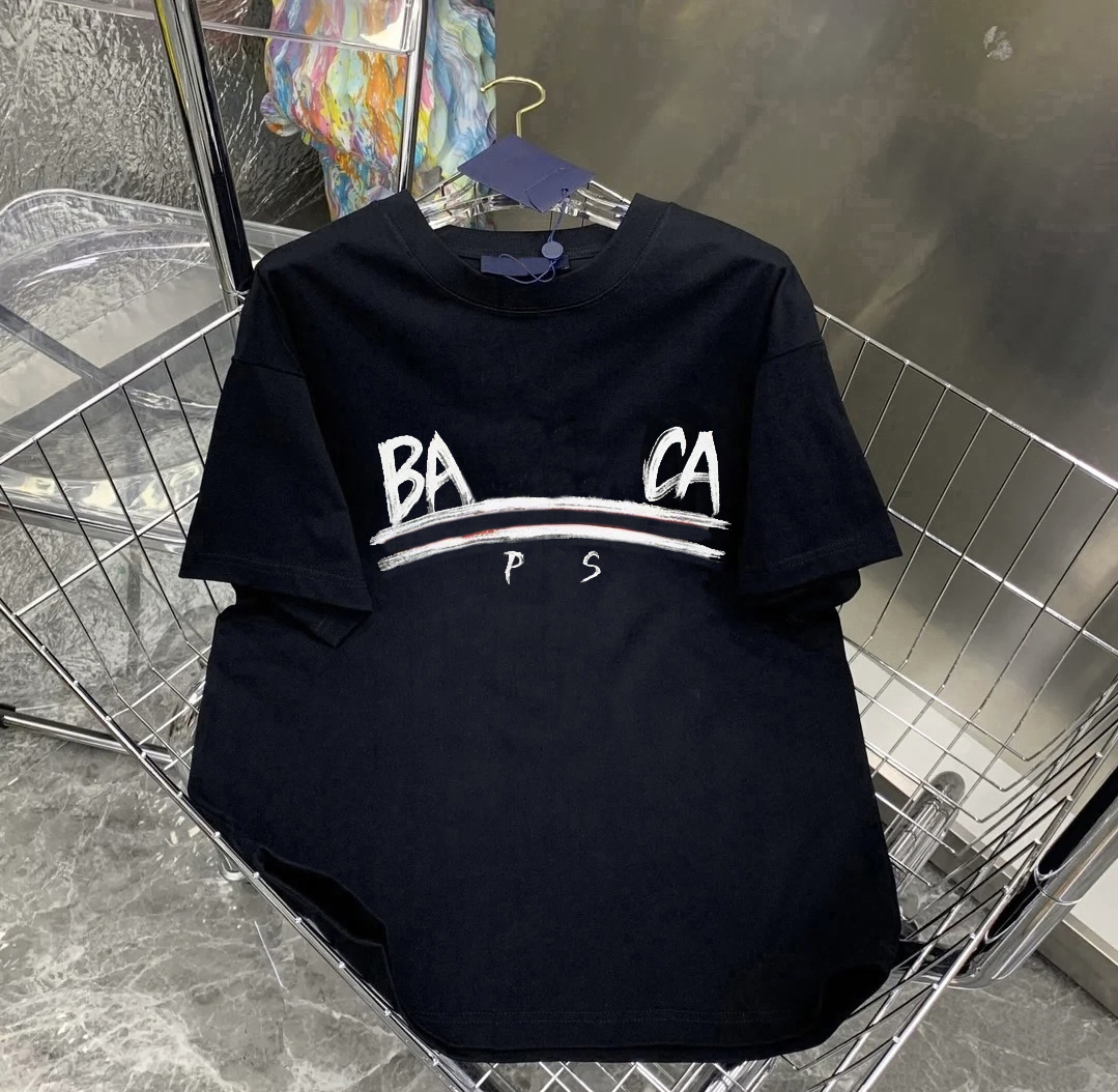 Brand-name T-shirts Parisian designers pure cotton round-neck short-sleeved mens fashion T-shirt printed summer casual womens T-shirt