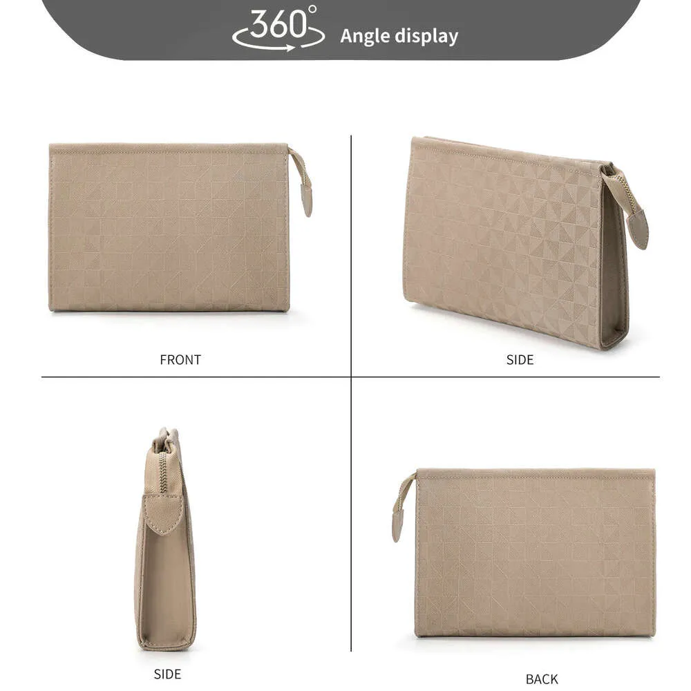 Lacel Urwebin Wallets Handbag Fashion Classic Simple Underarm Men's Leather Emed Women's Clutch Handheld Bag