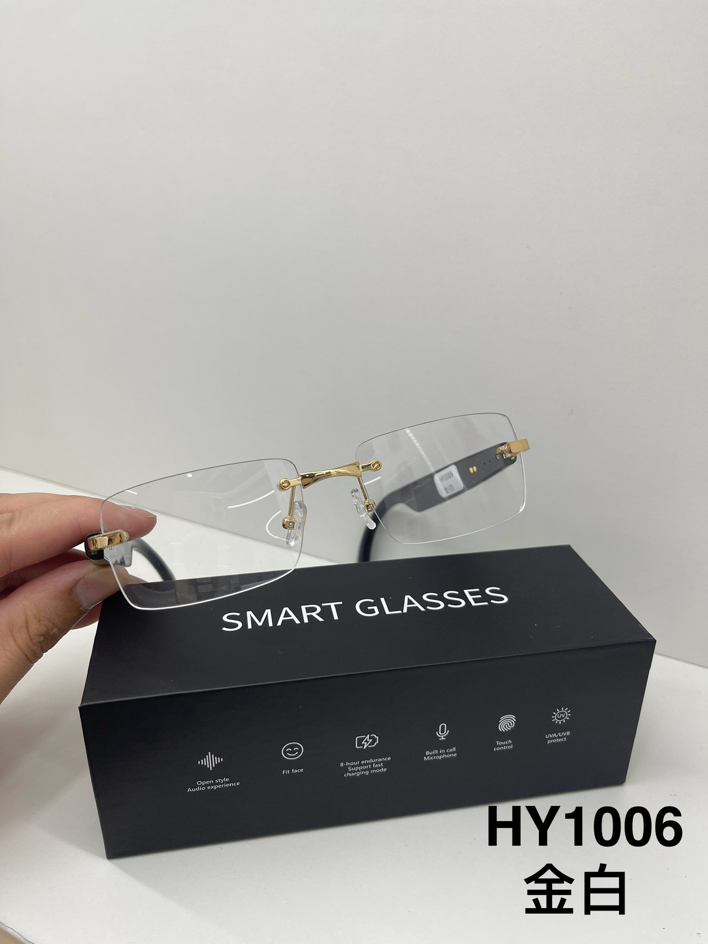 Smart Translation Goggles for Cross-Border Communication Bluetooth Wireless Sport Sunglasses w/ Audio Functions