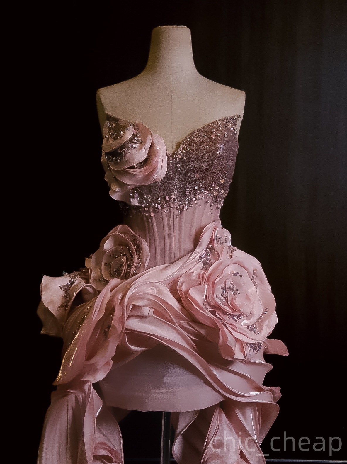 Blush Pink Sheath Cocktail Dress Flowers Beaded Organza Sweetheart Short Mini Graduation Homecoming Dresses For Special Occasions Sweetheart Gowns