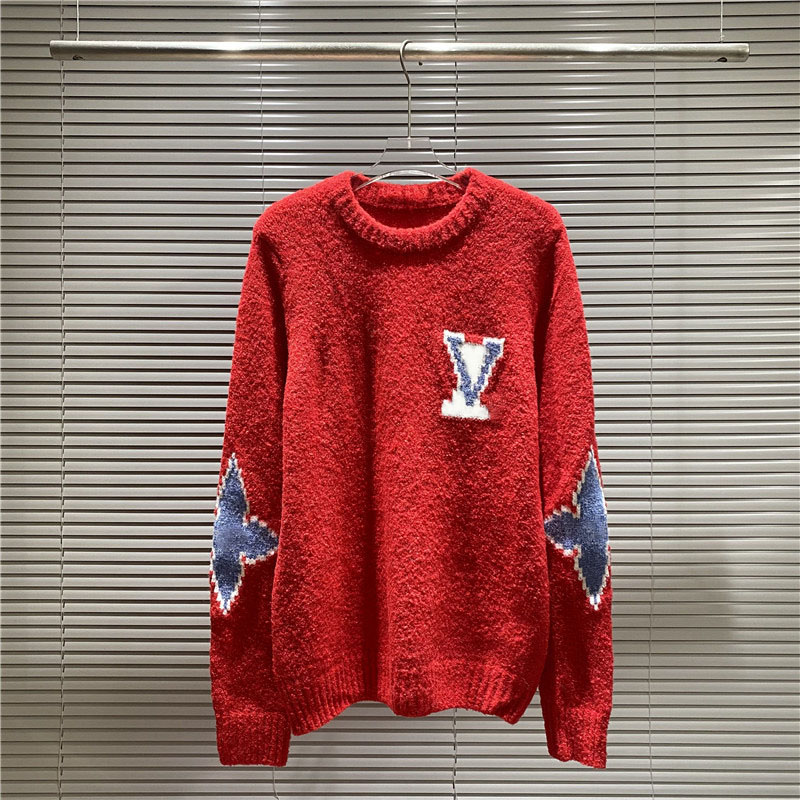 2025 Men Hip Hop Sweater Pullover Streetwear Painting Embroidery Knitted Sweater Retro Vintage Autumn Sweaters Cotton