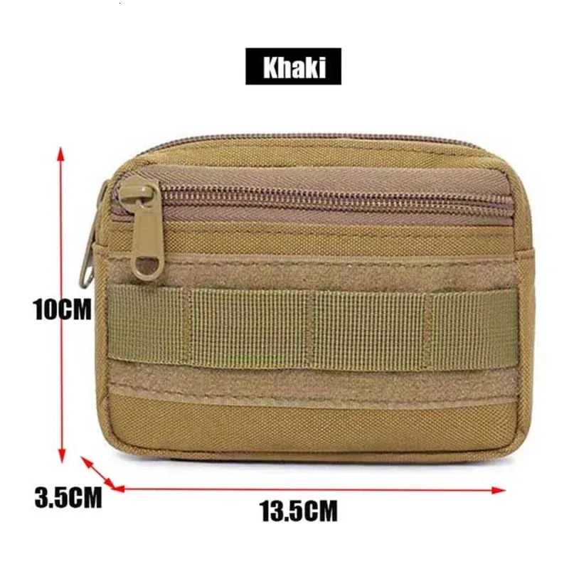 Mens Military Waist Pouch Fanny Pack Utility Bag for Camping Hunting Mobile Accessory
