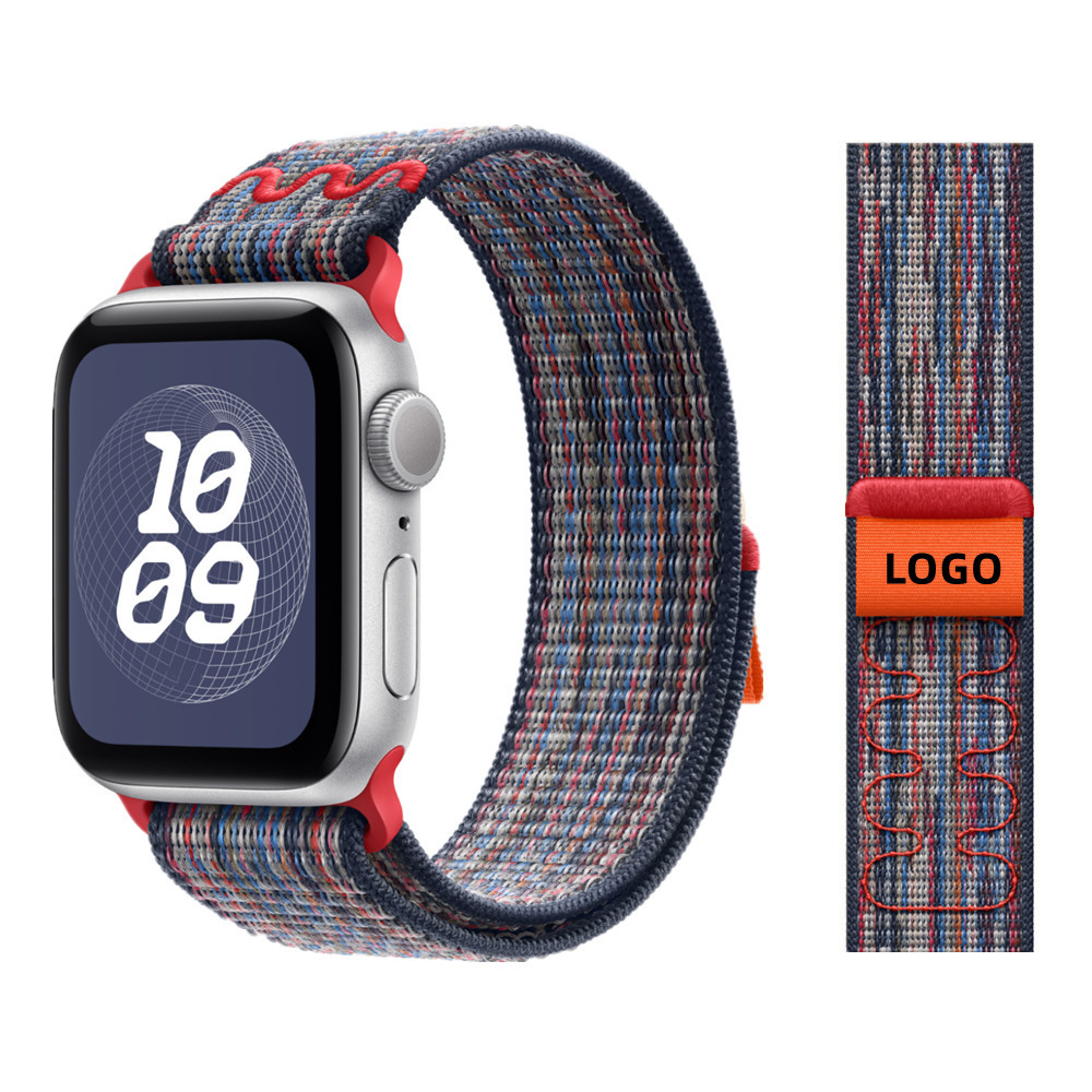 Luxury Designer Nylon Fashion Strap Apple Strap 38mm 40mm 41mm 42mm 44mm 45mm iWatc Series Nylon Loop Strap Nylon woven classic style