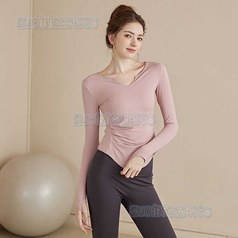 Highend Yoga Wear Long Sleeve Women 2025 New Quickdry Slim Fit Sports Top Running Autumn Winter Fitness Wear H250825
