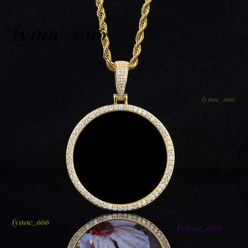 Lab Grown Moissanite 925 Silver Custom Photo Pendant Two Tone Options Gold and White Gold Plated Bulk Order Jewelry Supplies