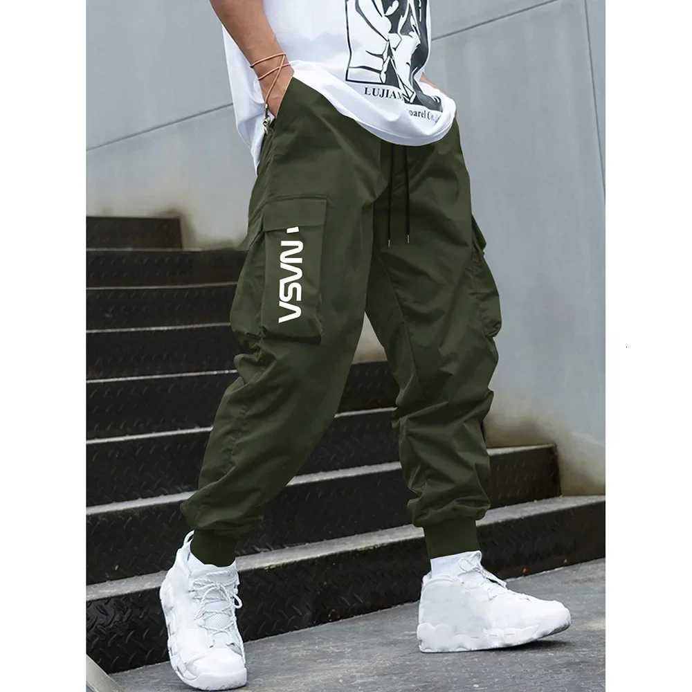Mens Casual Workwear StraightLeg Sweatpants MultiPocket LooseFit Long Pants for Fitness and Sport W250826
