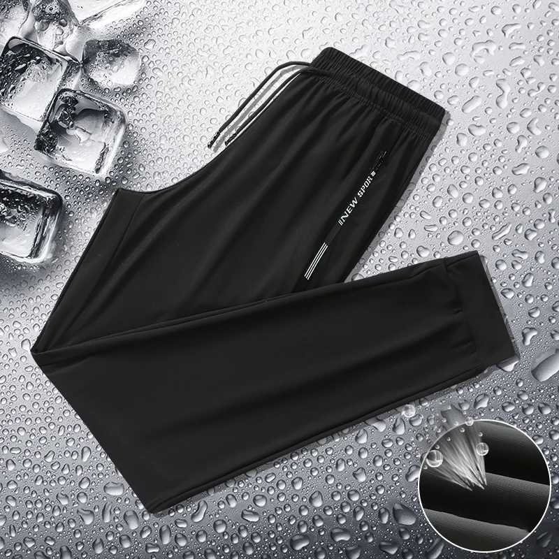 Summer Men Casual High End Ice Silk Pants Sports Pants QuickDrying Mens Trousers Sweatpants Male Elastic Plus Size 8xl 7xl 6xl W250826