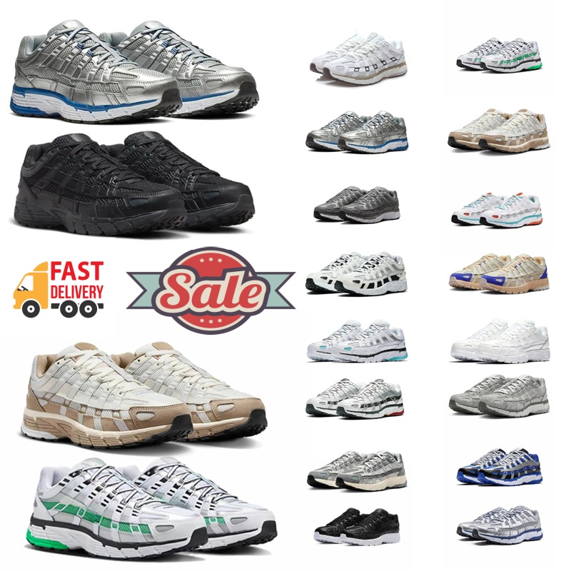 Designer Shoes p6000 trainer Men Women Sneakers Metallic Silver Triple Black White Anthracite Smoke Grey Outdoor Sports Trainers Casual shoes Running shoes