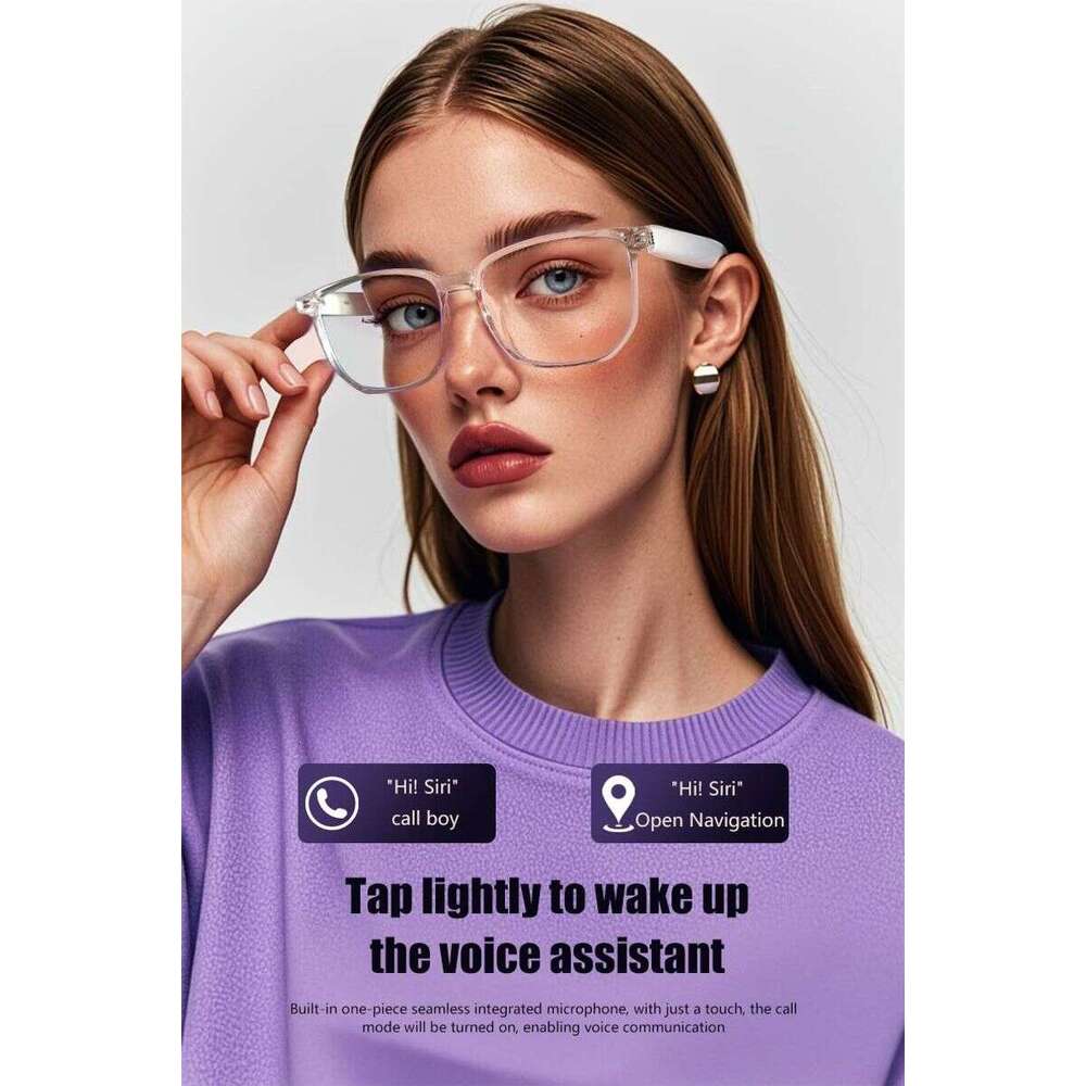 Smart Glasses Wireless Headphones - Bluetooth Sports Sunglasses with UV Protection for Mobile Phones and Outdoor Use Y260207