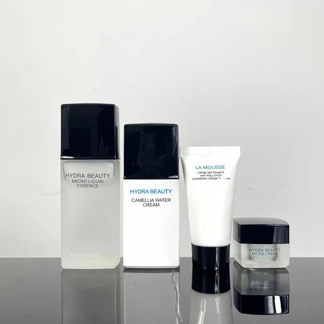 Marque Hydra Beauty 4PCS Set Camellia Water Cream 30ml Lotion Toner 40 ml Nettoyer 20 ml Crème 5 ml Hydratant Hydratant Éclairage hydratant Essen