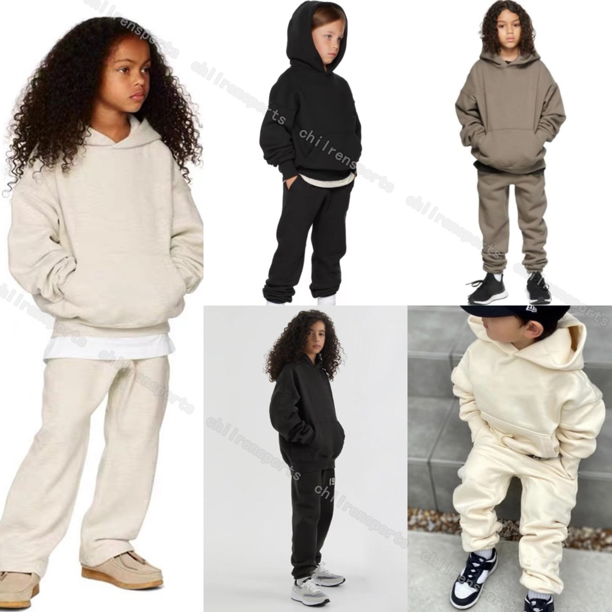 Hooded Sets kids clothes baby Clothing sweatshirt coats boys designer clothes Fashion Streetshirts Pullover Loose Tracksuits