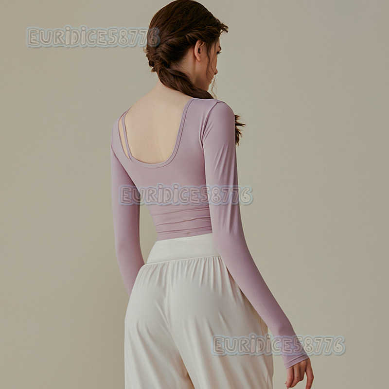 Yoga Suit Womens Fall and Winter Pilates Training Suit Professional Running Fitness Longsleeve Tightfitting Sports Top H250825