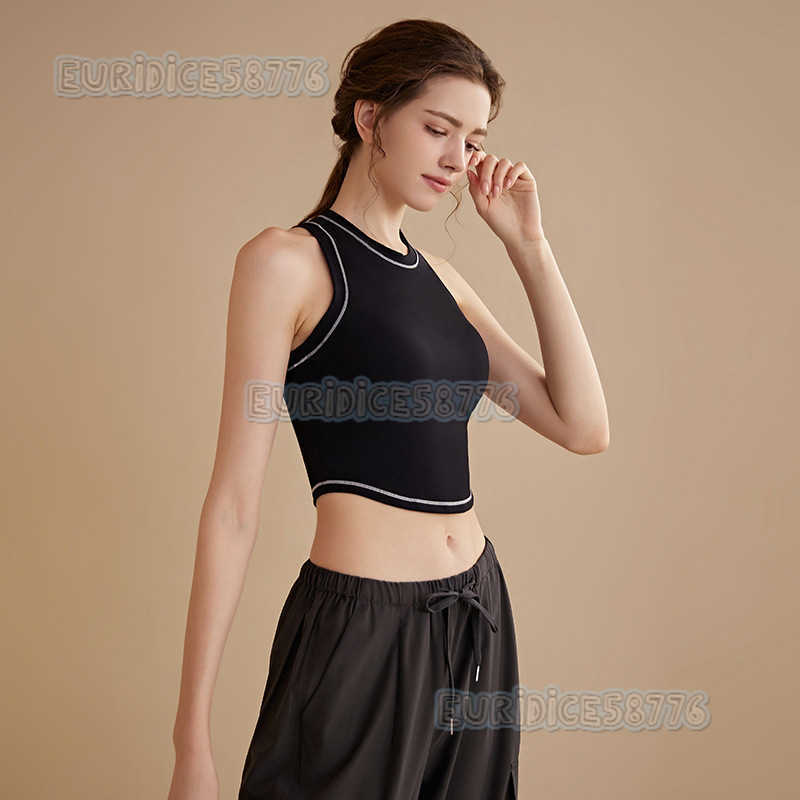 Yoga Vest with Chest Pads for Women Shockproof Running Summer Autumn Professional Pilates Training Fitness Sports Bra for Outerwear H250825