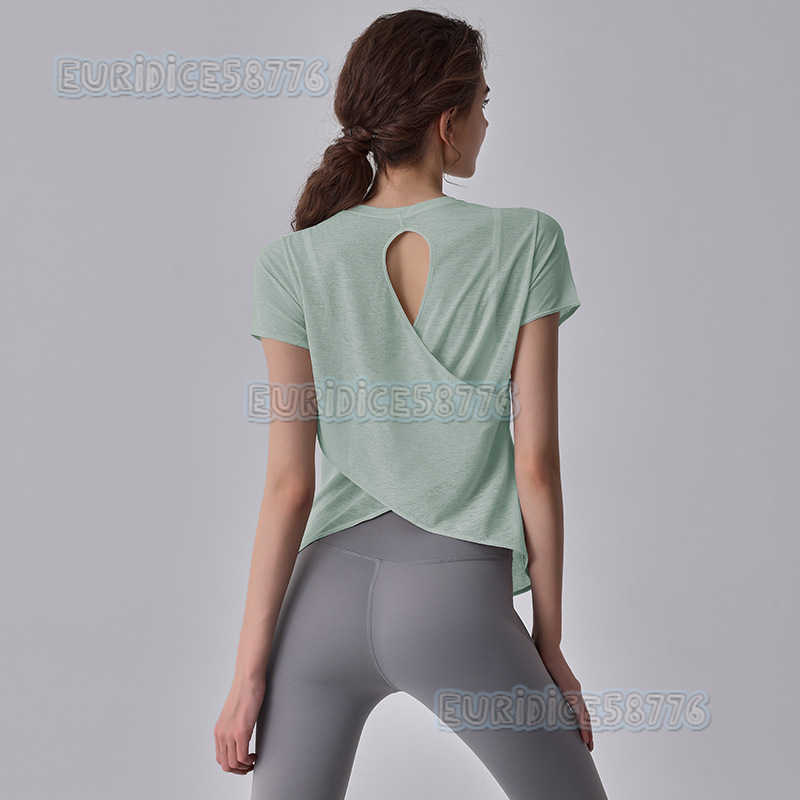 2025 New Lightweight Quickdry Sports Short Sleeve Tshirt for Women Yoga Wear Loose Oversized Fitness Top Summer H250825