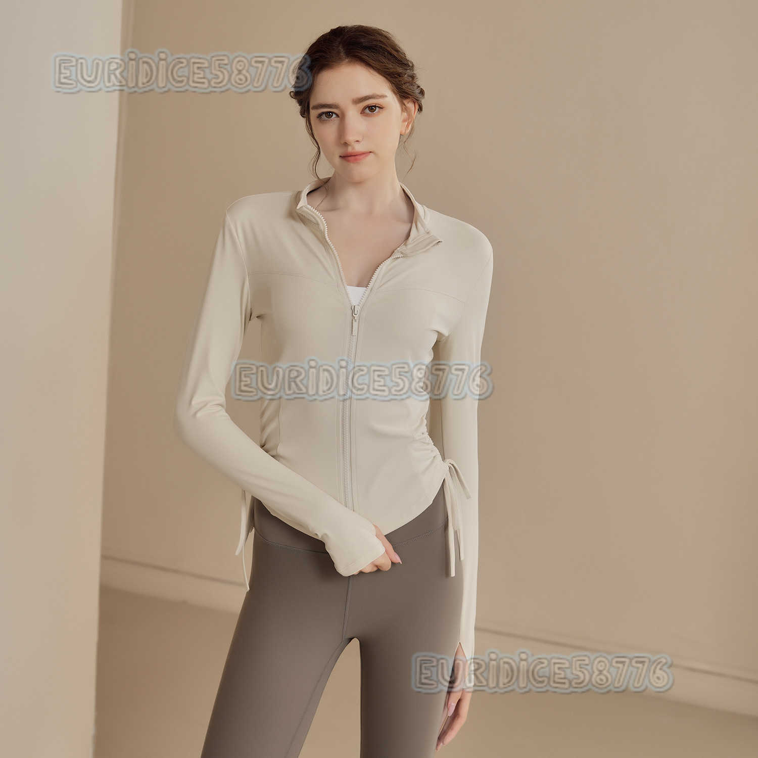 Womens Yoga Clothing Highend Street Style Jacket Fitness Running Professional Pilates Training Top Sports Coat H250825