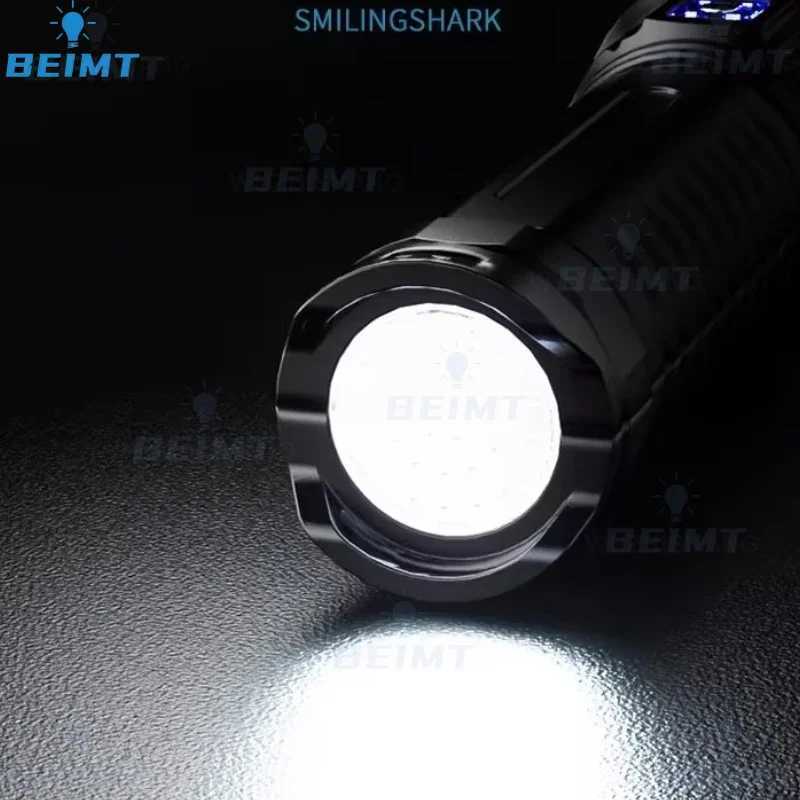 1000000LM LED White Laser Builtin Battery Flash Light Emergency Spotlights 5km Most Powerful LED Flashlights Tactical Torch Y250826