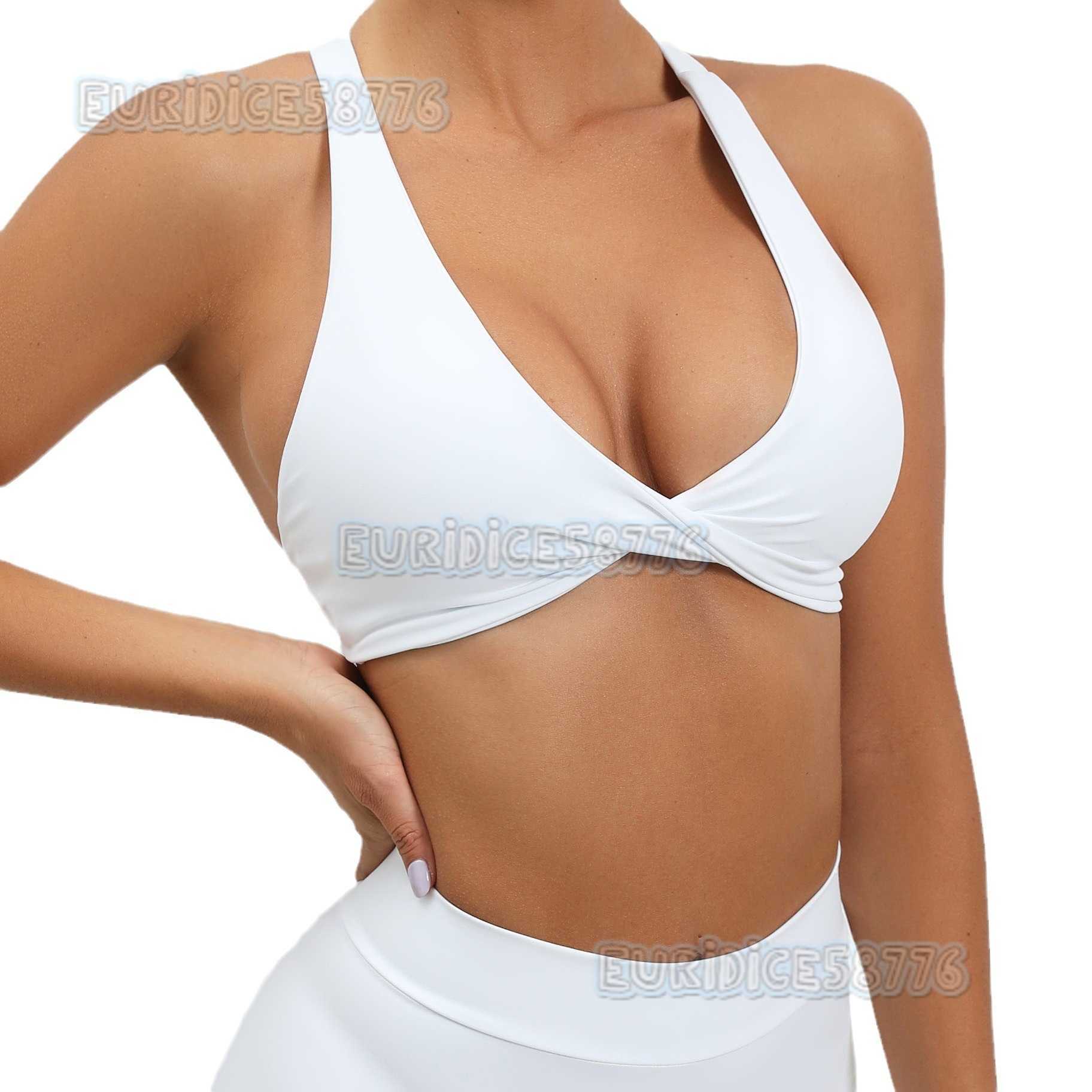 Nude Feel Yoga Clothes for Women Tight Quickdry Sports Yoga Bra Outdoor Running Crossback Fitness Underwear H250825