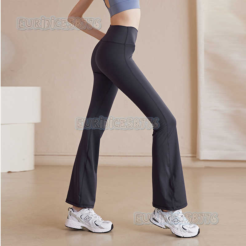 New Yoga Pants High Waist Hip Lift High Elastic Tight Flared Pants Sports Pants Slimming Fitness Pants Embarrassing Lines H250825