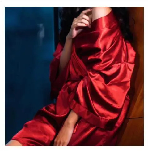 Summer Champagne Chinese Bride Wedding Robe Satin Sleepwear Women Nightgown Sexy Nightdress Lady Kimono Bathrobe Gown Negligee 250826