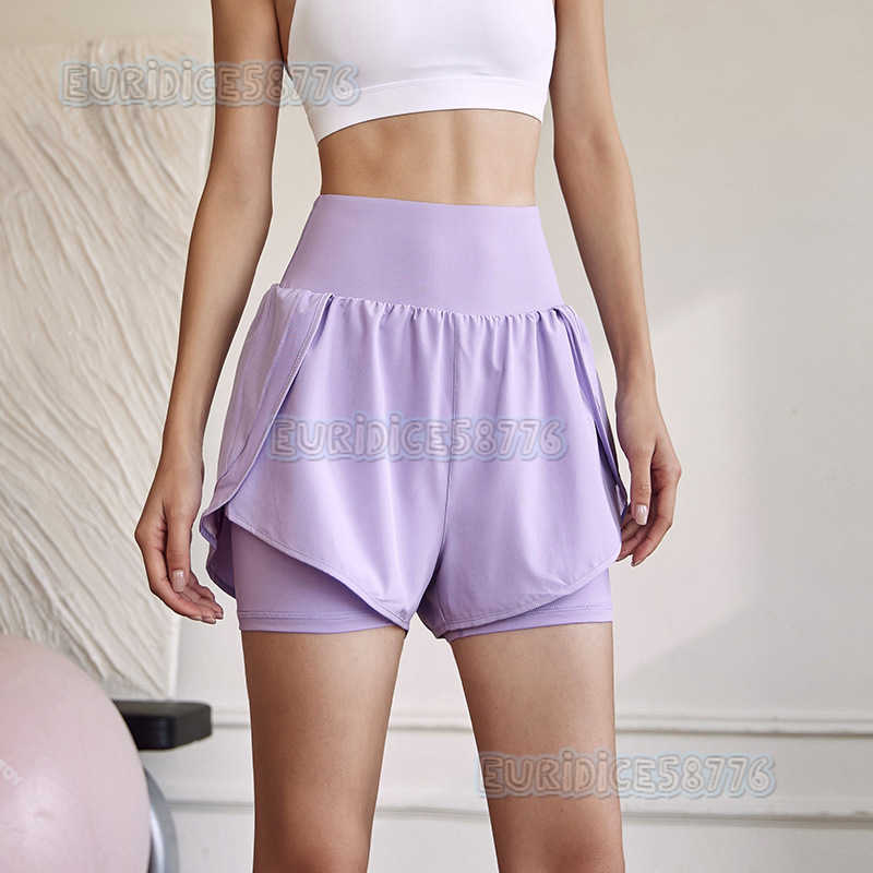 2025 New Antiexposure Sports Shorts for Women Quickdry Running Training Fitness Shorts Highwaist Yoga Shorts Hot Pants Summer H250825