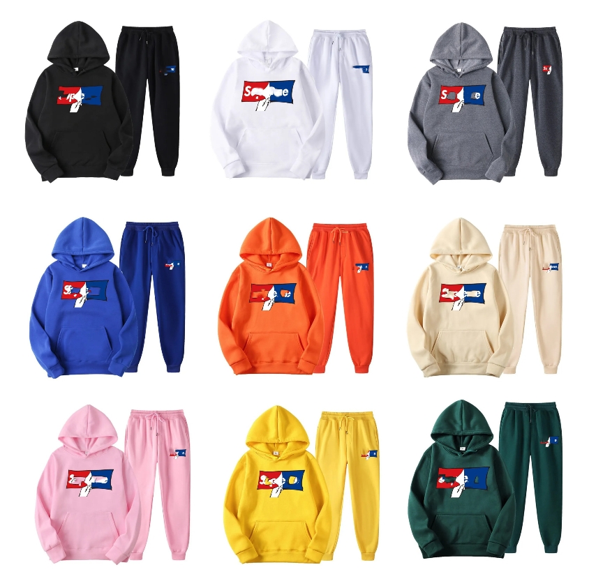 Men's Tracksuits Designer Print Hoodie Sweatpants 2-piece Sports Suit Casual Street Wear Fashion Luxury Hooded Sweatshirt Set