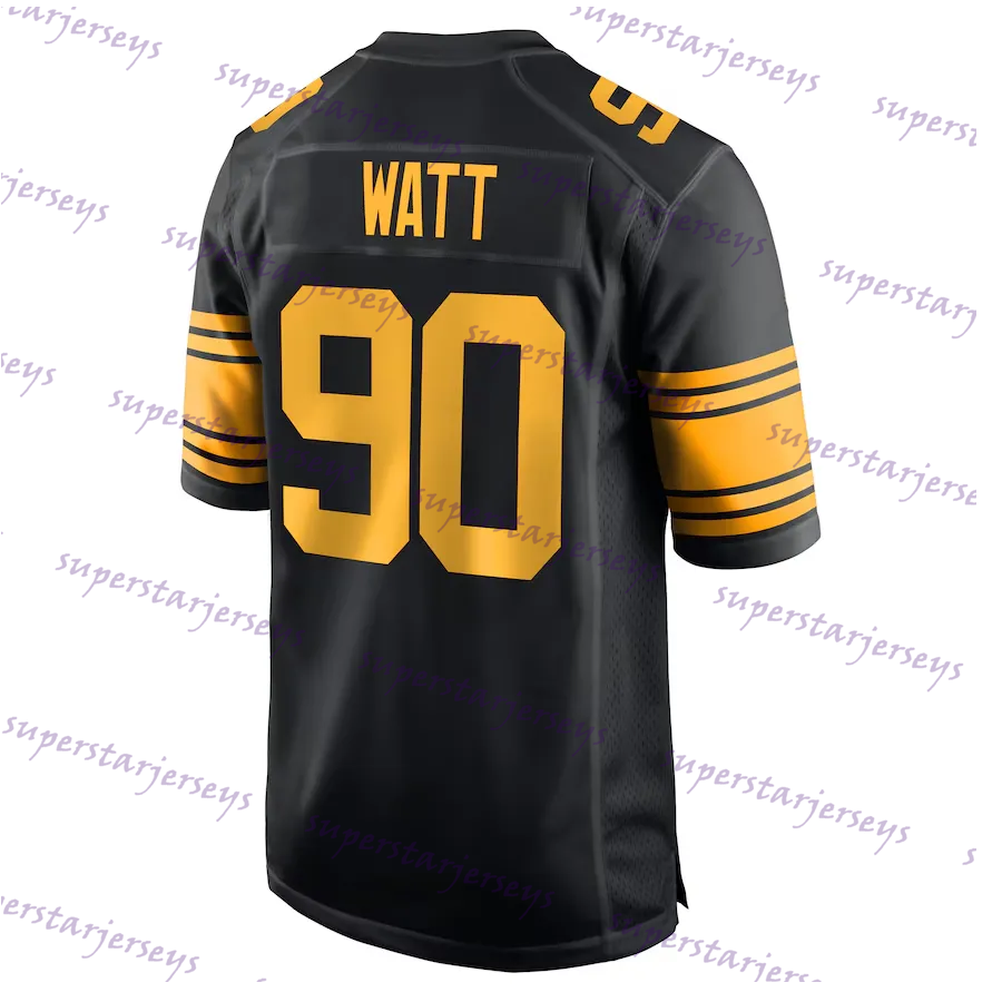 Personalized 8 Aaron Rodgers Will Howard Custom Football Jersey Metcalf WATT Fields Fitzpatrick Wilson Embroidered Letter Number Fast Shipping