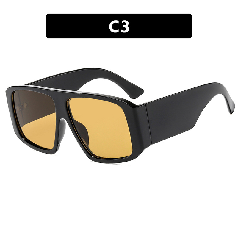 2025 Retro Square Sunglasses for Women Over sized Vintage Frame UV Protection Hip Hop Shades