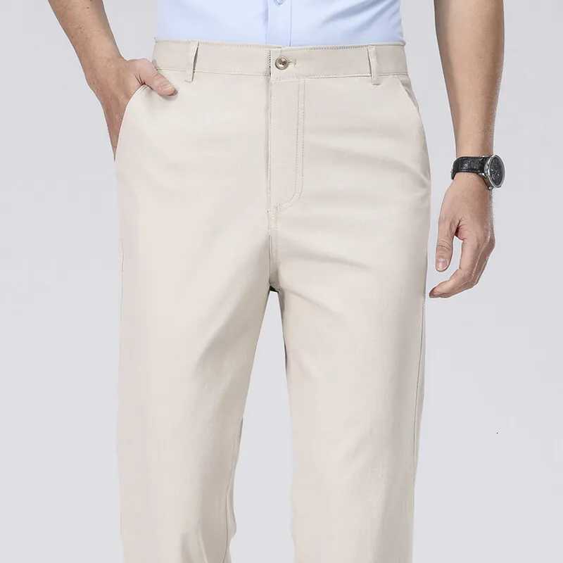 Mens Chino Pants Business Casual Dress Pants Spring Summer Autumn Trousers Lightweight Comfy Pants with Pockets W250826