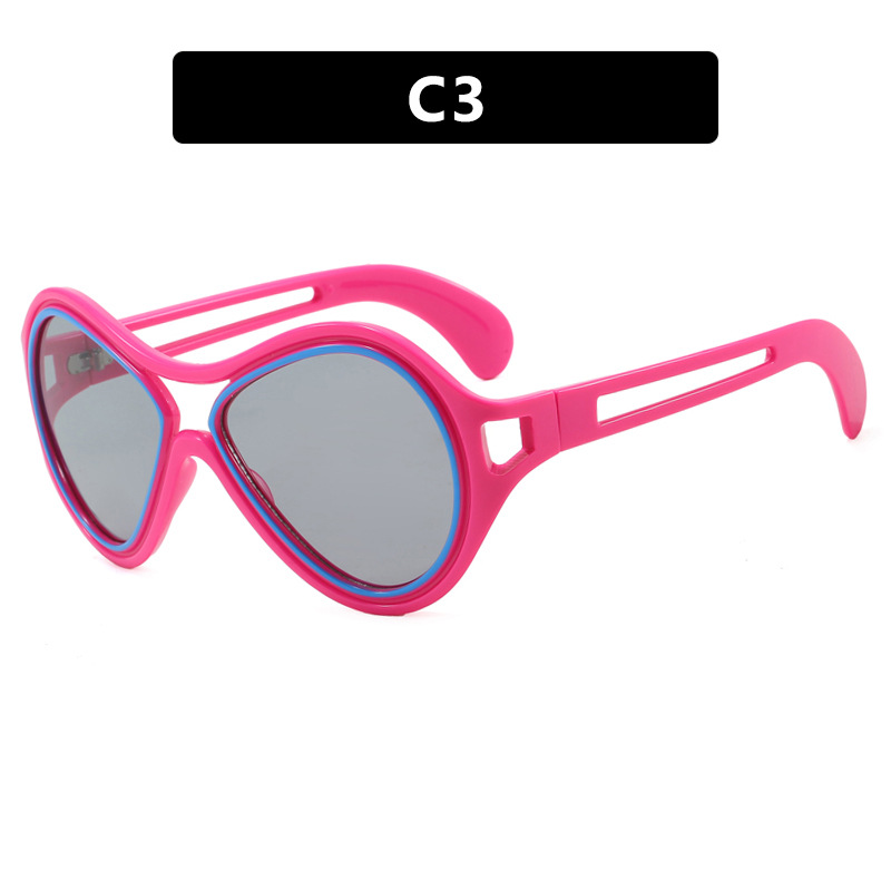 Futuristic Over sized Sunglasses Bold Unisex Frame with U V 400 Protection Retro Tech Inspired Style