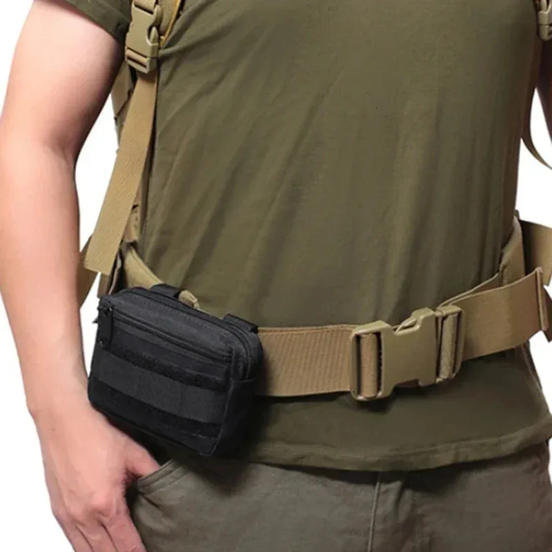 Mens Military Waist Pouch Fanny Pack Utility Bag for Camping Hunting Mobile Accessory