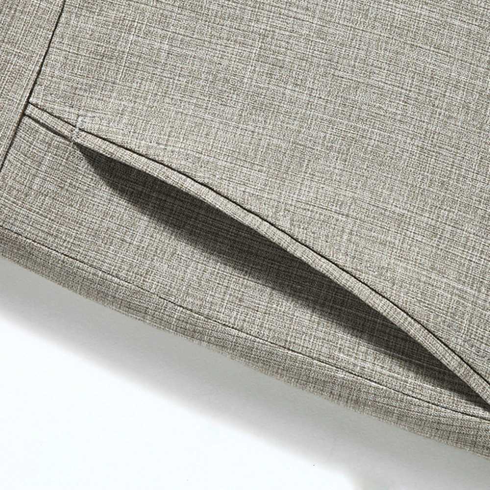 202 Big Size 44 Summer Comfortable Business Linen Pants Mens High Quality Casual Trousers Straight Work Suit Pants Male 8 Colors W250826