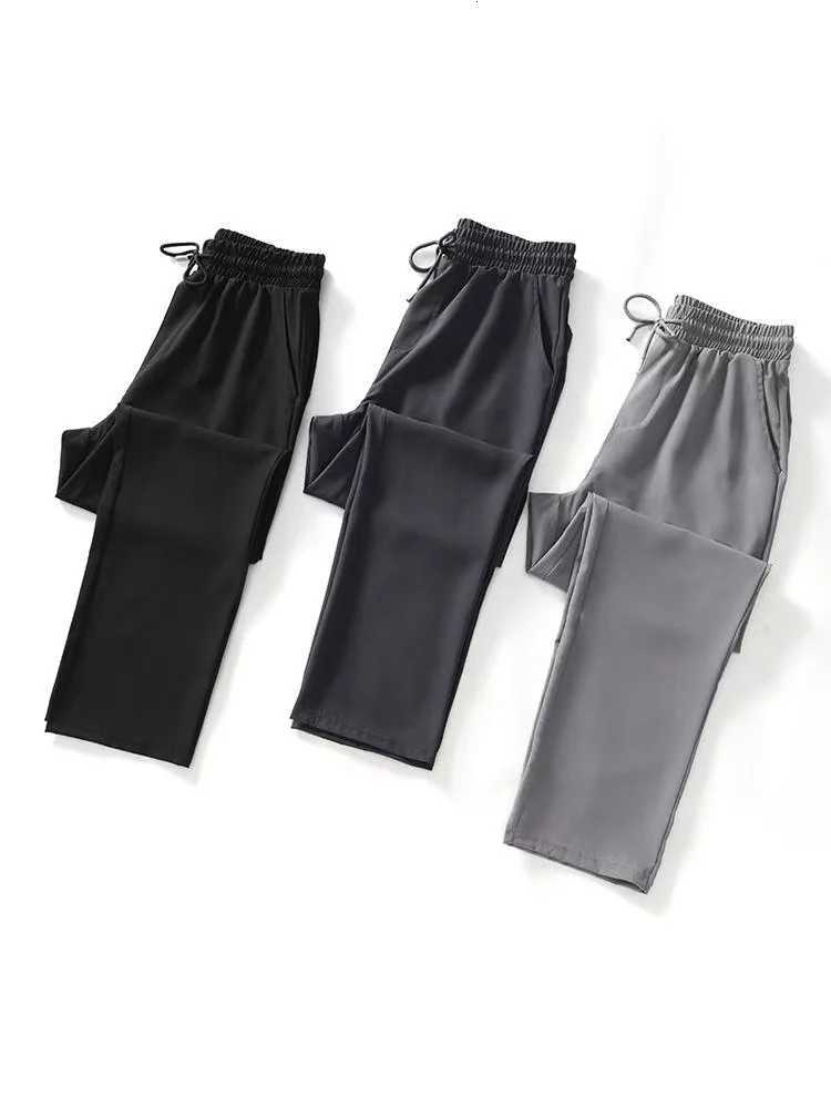 igh Quality Icy Pants For Men Al Season Slim Casual Nev Loose Chuitskering Outdoor Running Lightweight Casual Pants W250826