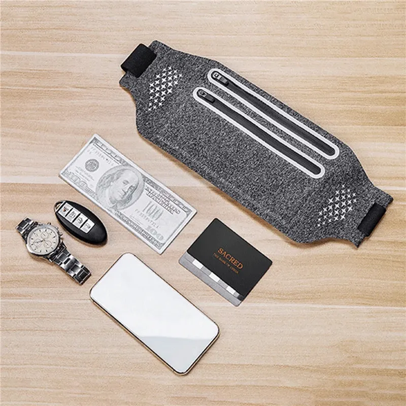 Outdoor Waterproof Invisible Running Waist bag Sports Fanny Pack Men Women Hidden Black Gym Bags Phone Accessories Backpack