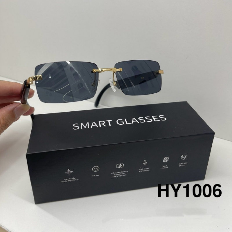 Smart Translation Goggles for Cross-Border Communication Bluetooth Wireless Sport Sunglasses w/ Audio Functions