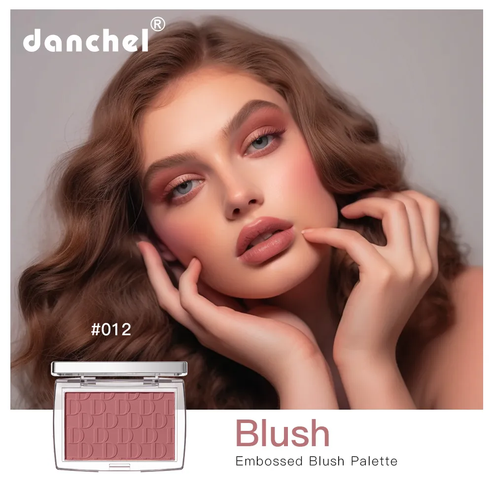Carved Blush Plate 6 Color Powder Matte Face Blush Face Blusher Blendable Formula Long Lasting Waterproof Light Good Quality