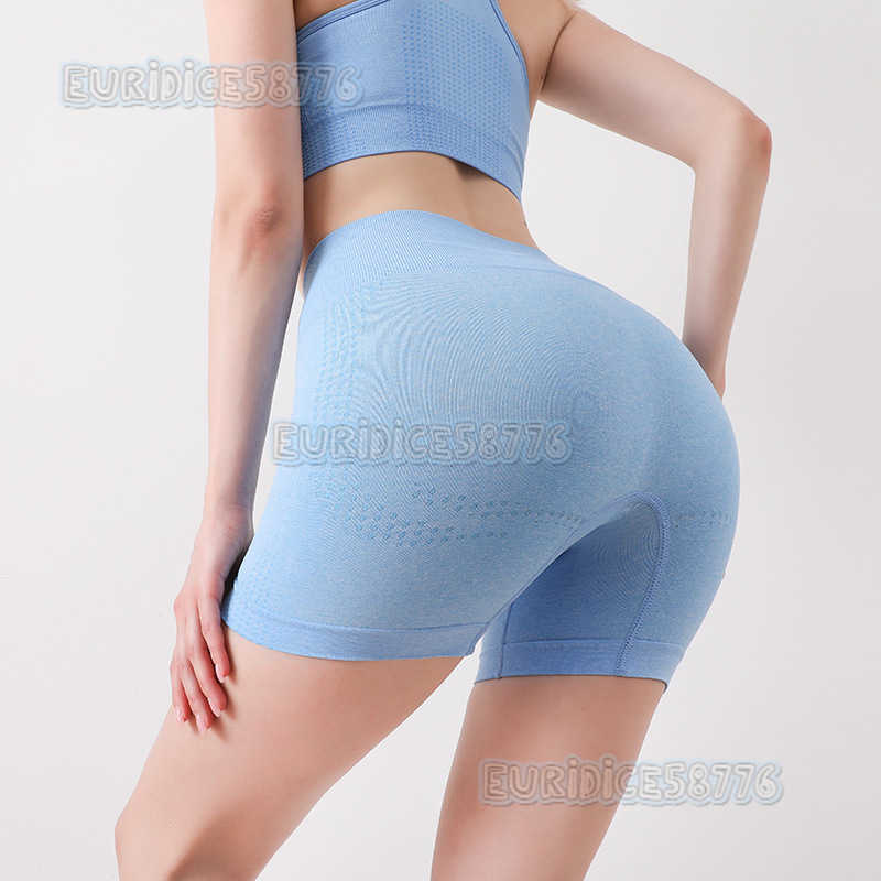 Sports Fitness Yoga Shorts High Waist Hip Lift Seamless Jacquard Dots Breathable Anti Walking Quick Drying Yoga Pants H250825