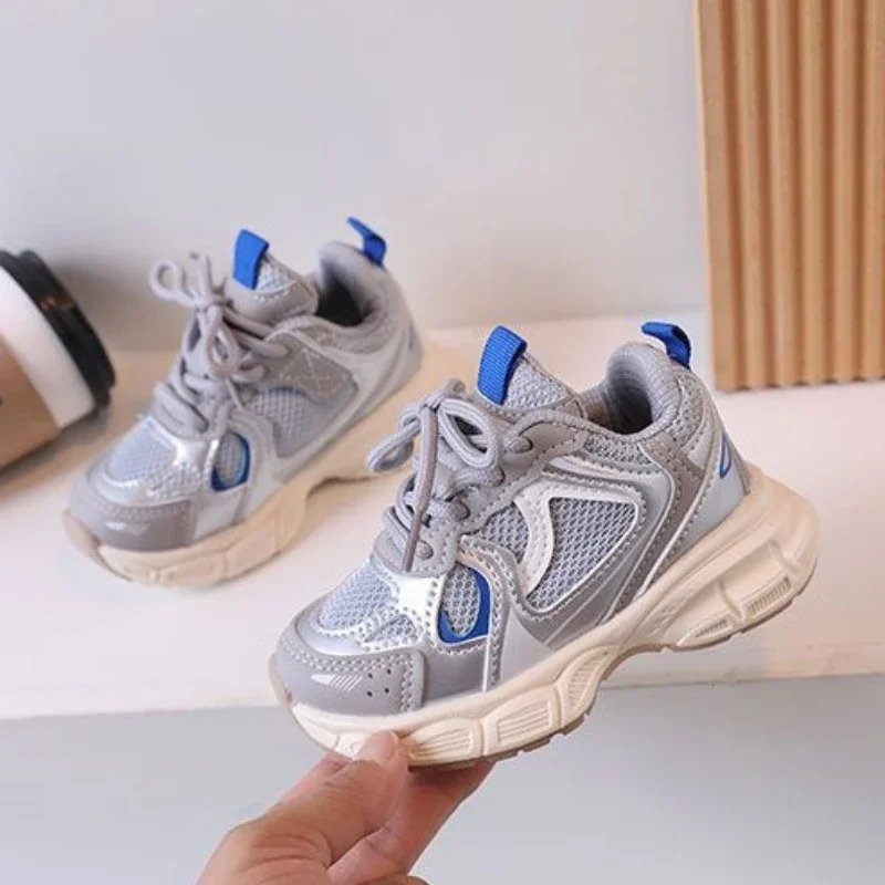 Children Tennis Shoes Versatile Nonslip White Sneakers for Kids Girls Fashion Causal Breathable Toddlers Boys Sports Shoes 250825