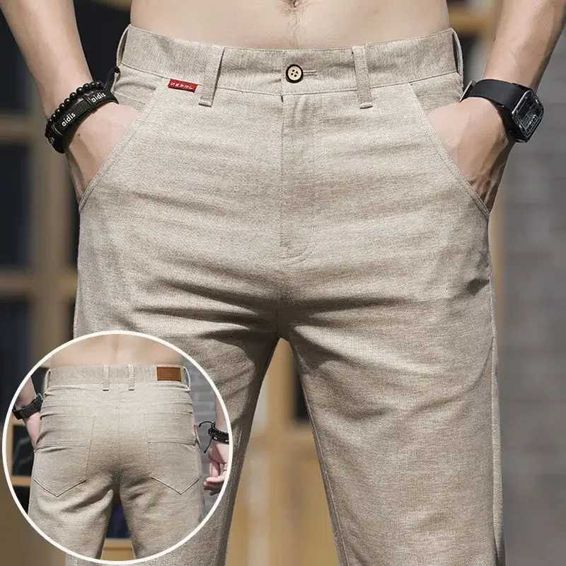 Spring Summer Casual Pencil Pants for Men Versatile Comfortable Trousers for Work Leisure Sweatpants Business Pencil Trousers W250826