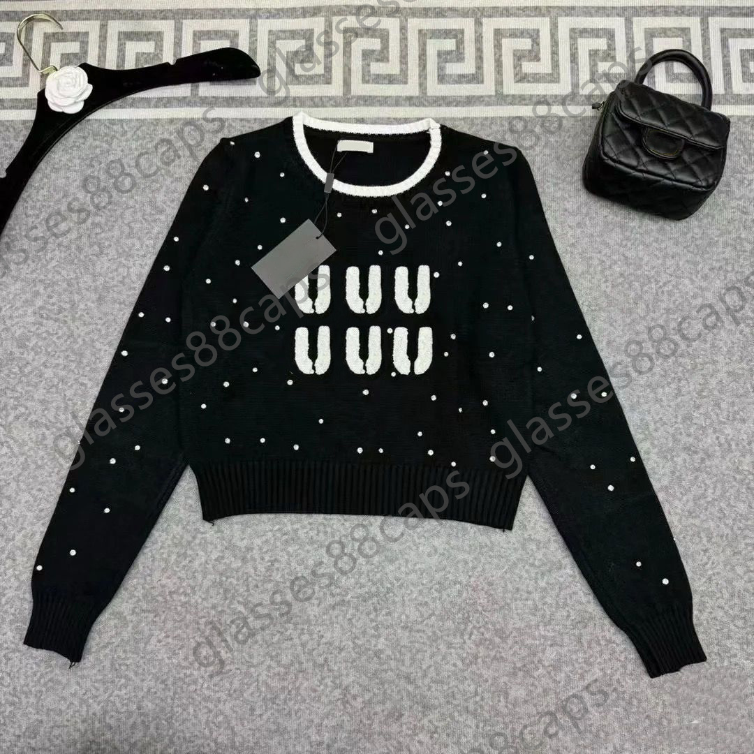 Designer women sweaters autumn winter long sleeved knit top high end knitwear slim pullover coat women letter sweater for woman thin Knit sweaters