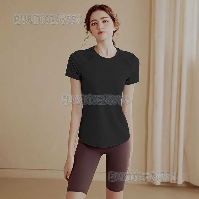 Quickdry Sports Short Sleeve Tshirt for Women Summer Thin Yoga Wear Slim Fit Slimming Running Mesh Patchwork Fitness Top H250825