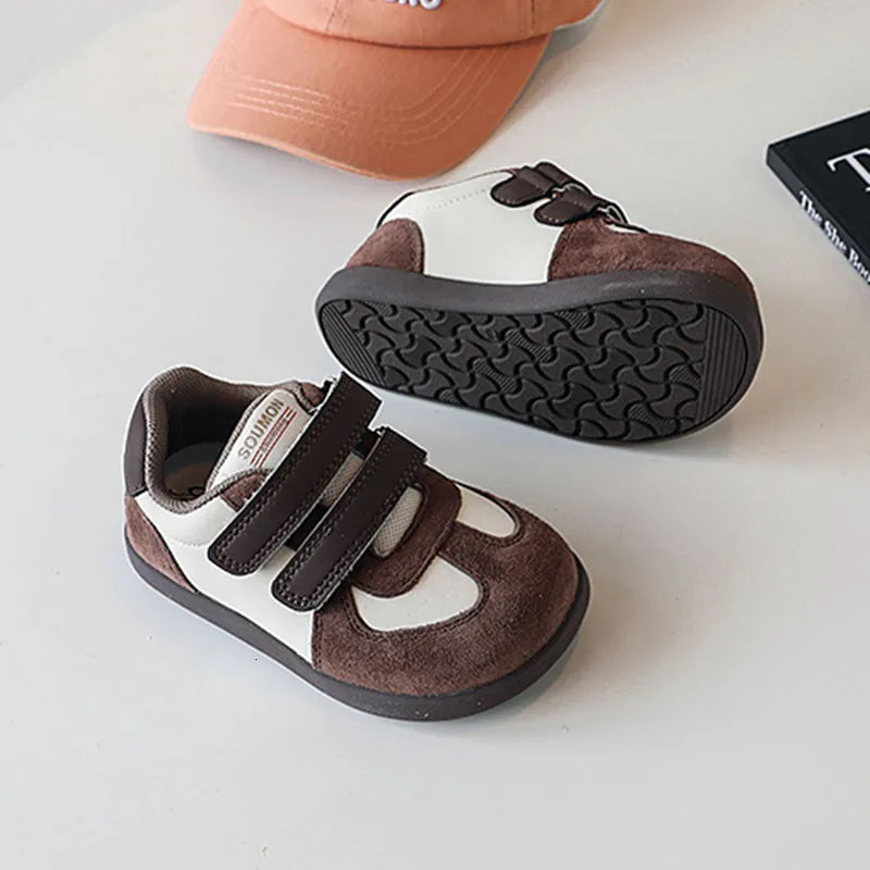 2025 Autumn Children Leather Breathable Kids Casual Shoes Nonslip Fashion Toddler Girls Boys Sneakers EU C260130