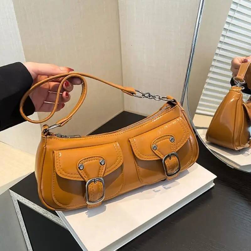 X7XC Modern Women's PU Shoulder Bag Underarm Purse Satchel for a Sophisticated Look ddmypanda