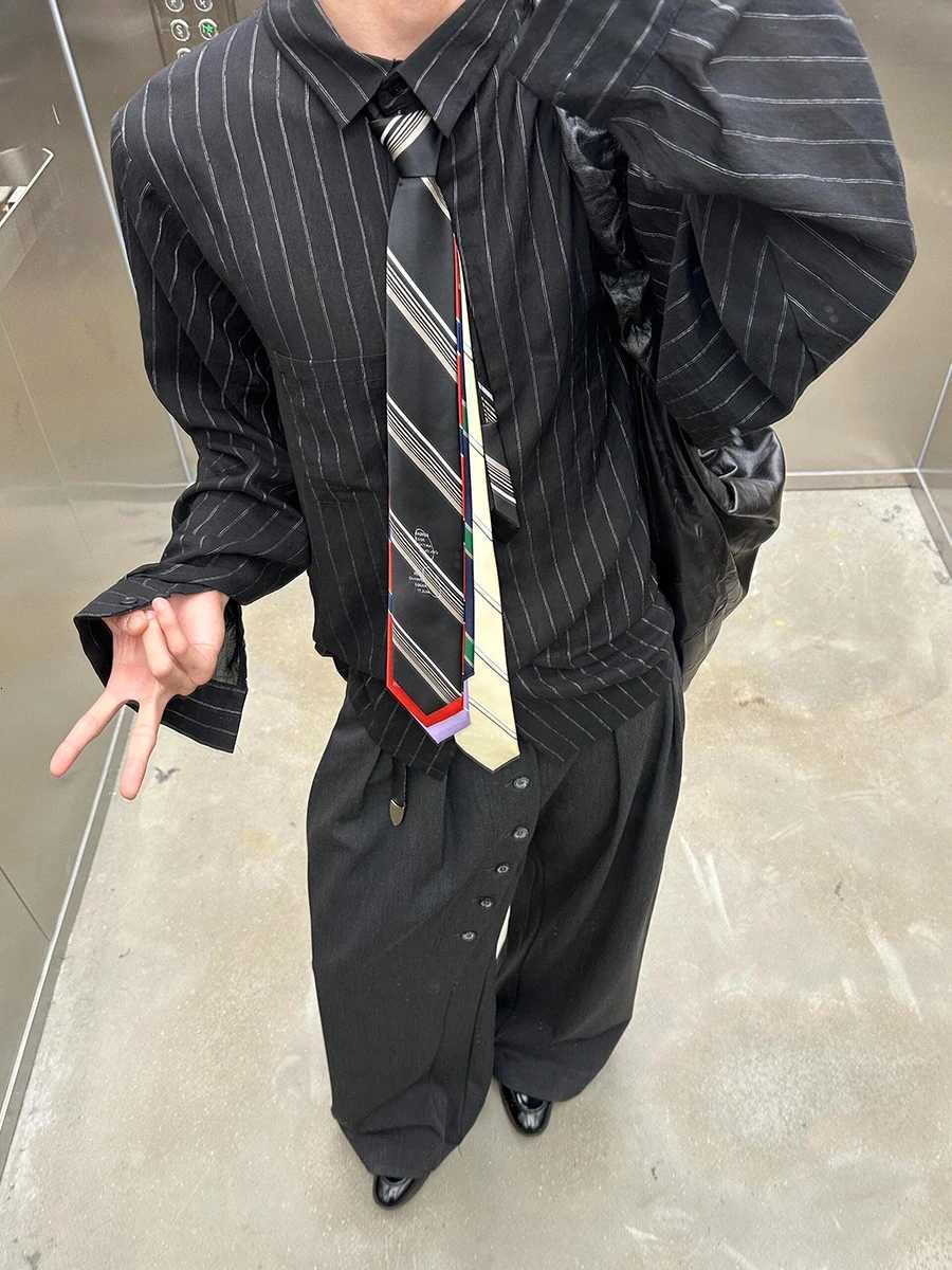 REDDACHiC Men Buttoned Pleated Front Suit Trousers Cleanfit Black Elastic Waist Wide Leg Dress Pants Office Work Casual Clothing W250826