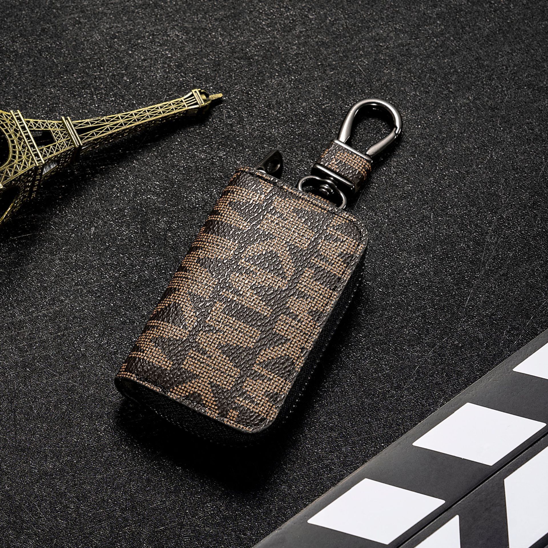 designer jewelry New Korean Style Business Carbon Fiber Pattern Car Key Case Zipper Fashion Protective Cover Universal Model