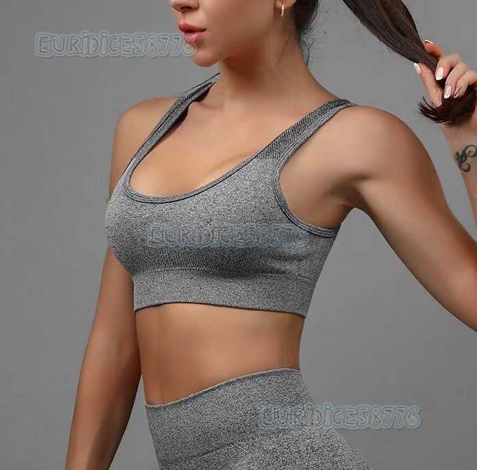 Plus Size Sports Bra for Women Shockproof Vest Gathered Fitness Running Yoga Bra Thin and Tightfitting H250825