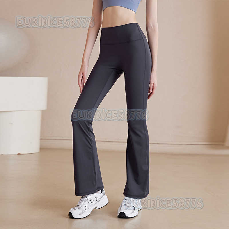 New Yoga Pants High Waist Hip Lift High Elastic Tight Flared Pants Sports Pants Slimming Fitness Pants Embarrassing Lines H250825