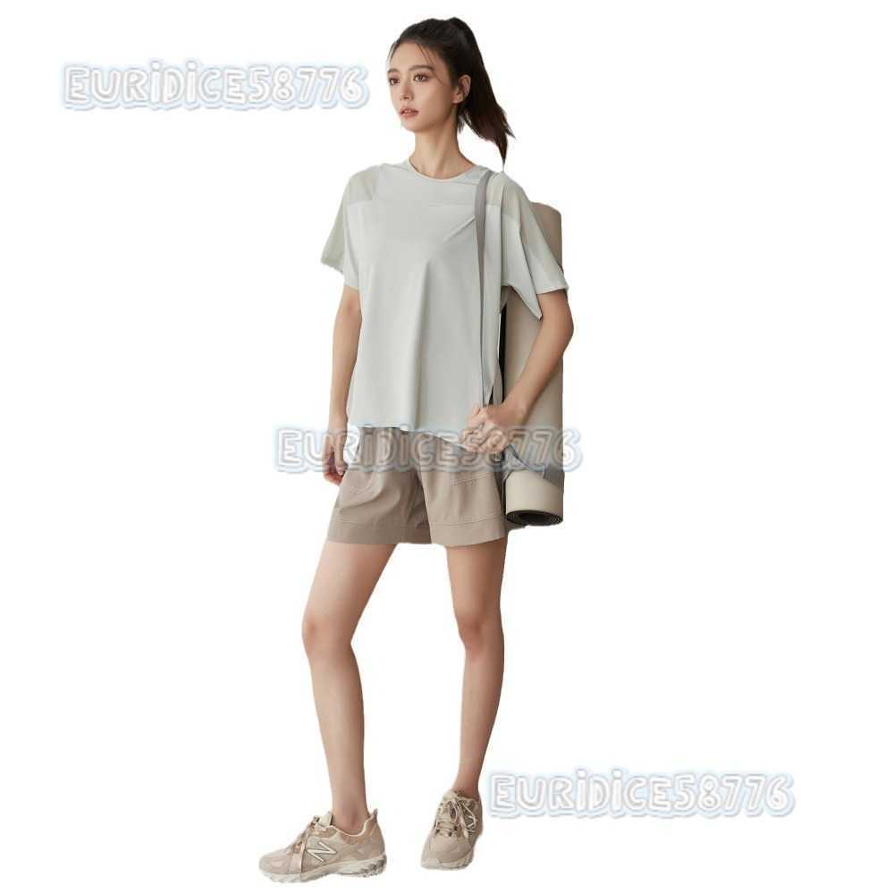 Loose Breathable Sports Tshirt Women Short Sleeve Running Coverup Quickdry Fitness Clothing Set Yoga Top Summer Thin Style H250825