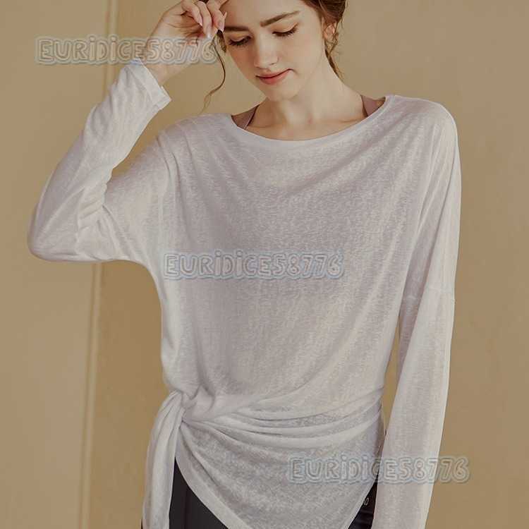 2025 New Loose Sports Coverup Womens Fitness Top Quickdry Long Sleeve Tshirt Breathable Slimming Running Yoga Wear H250825