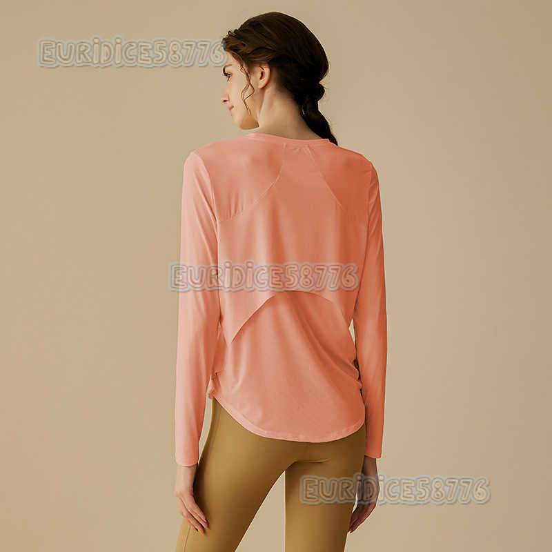 Yoga Clothing for Women Autumn New Style Long Sleeved Loose Sports Cover Pilates Professional Training Running and Fitness Clothes H250825