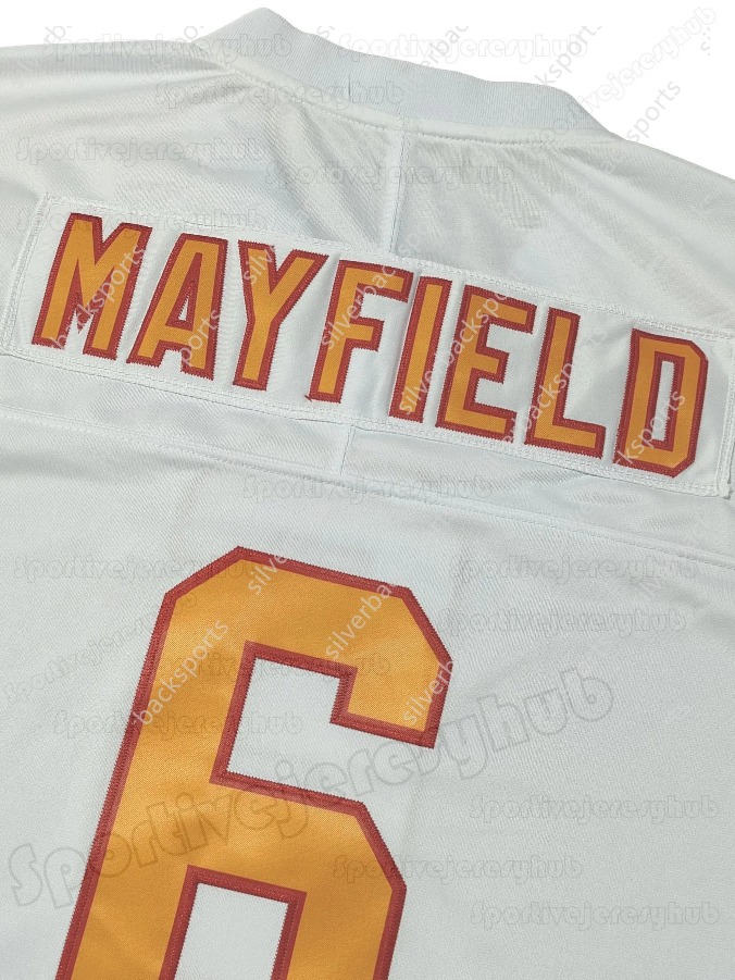 Mike Evans 13 Baker Mayfield 6 Bucky Irving 7 Chris Godwin 14 Rachaad White 1 Personalized Customized Football Jerseys Custom Any Number Name Factory Outlet